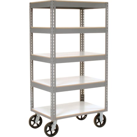 Global Industrial Boltless Shelf Truck, Steel, 48 in L, 24 in W, 68 in H 330426